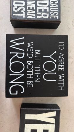 Funny Quote Wooden Box Sign
