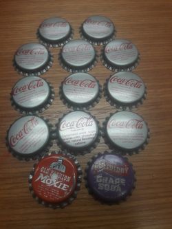 Coke bottke caps, freddy card n texaco cap collectors