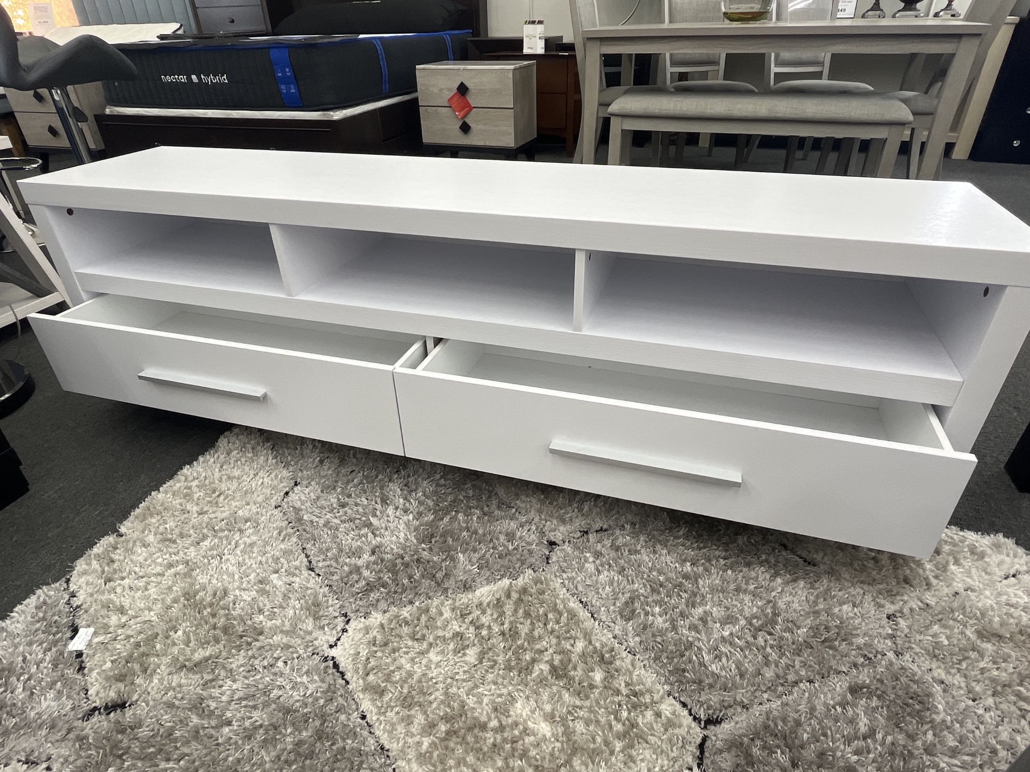 New🌟 White TV Stand