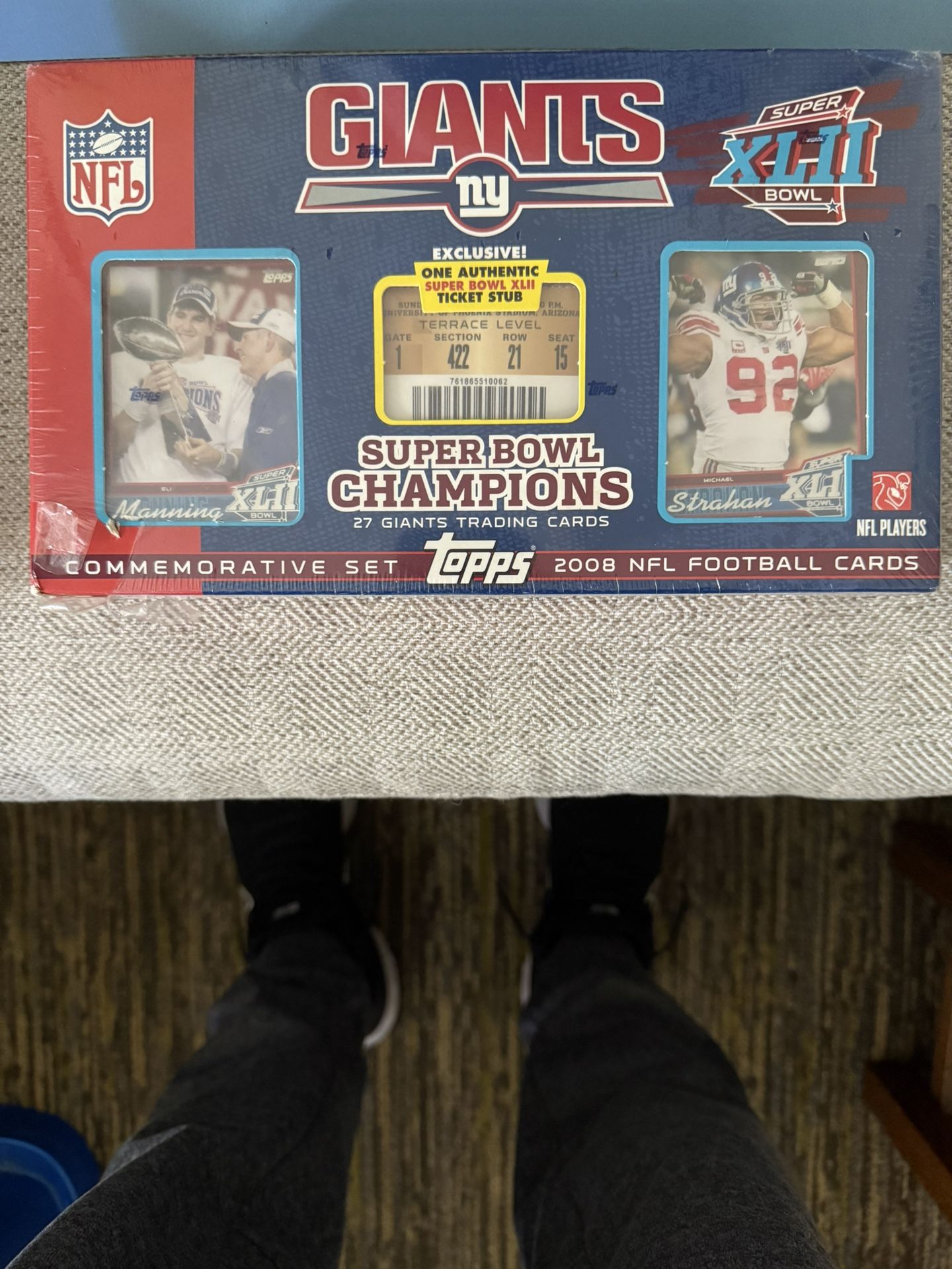 New York Giants Super Bowl Lot Cards Autographs