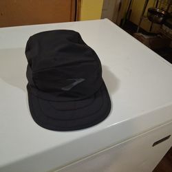 Unisex Brooks 5 Panel Running Hat Light Weight Elastic Packable All Black Brand New 