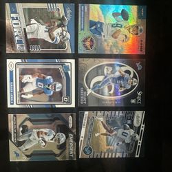 Detroit Lions Football Cards Lot 