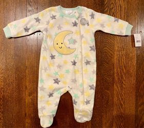 NEW 3-6 Month Baby Fleece Footie Pajamas