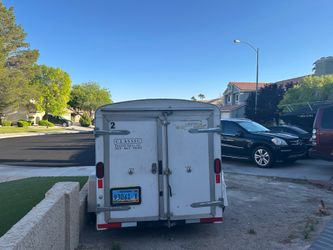 White Enclosed Trailer Best Offer
