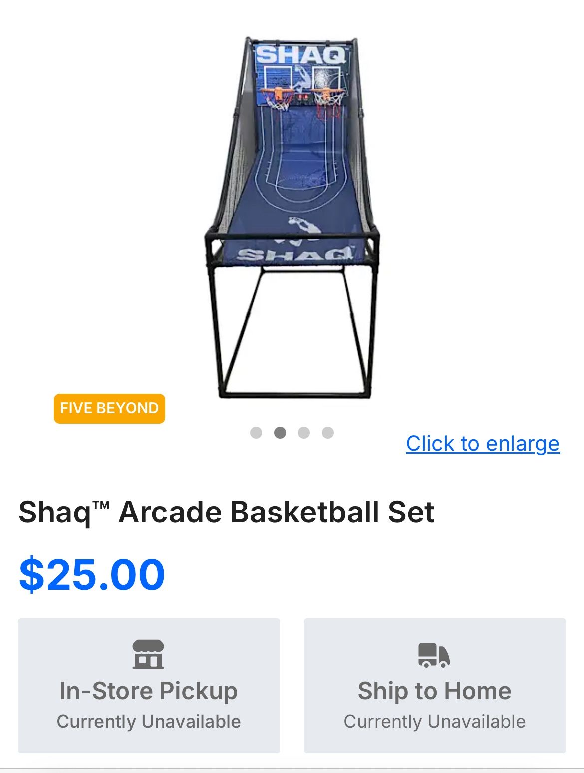 Shaq Arcade Basketball Set