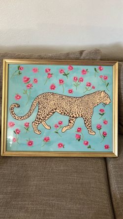 Leopard picture frame