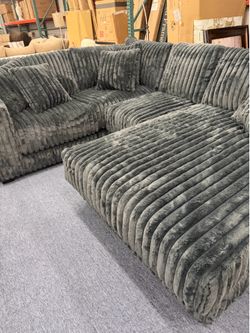 Custom Corduroy Sectionals @ FURNITURE LOVE ❤️ Same Day Delivery 🚚