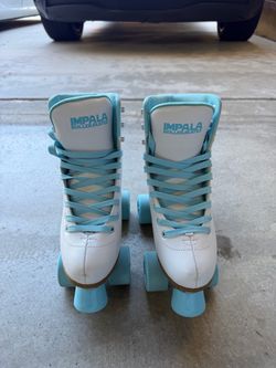 Impala Roller Skates White and Blue