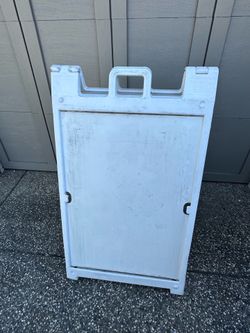 Plastic A Frame Sidewalk Sign – Retail Store Advertising Sandwich Board