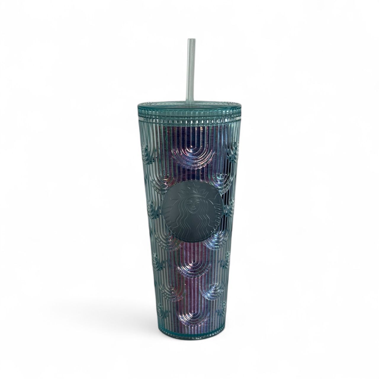 Starbucks Spring 2022 Iridescent Mermaid Scales Tumbler Cold Cup Venti 24 oz New