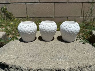 3 strawberry Plaster Casts