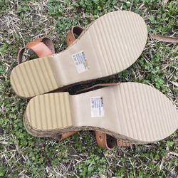 Brown Wedges New Size 8.5