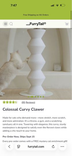 Furry tails cat scratcher