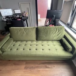 Green Mid-Century Couch