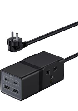 European Travel Plug Adapter, VatFott 65W 