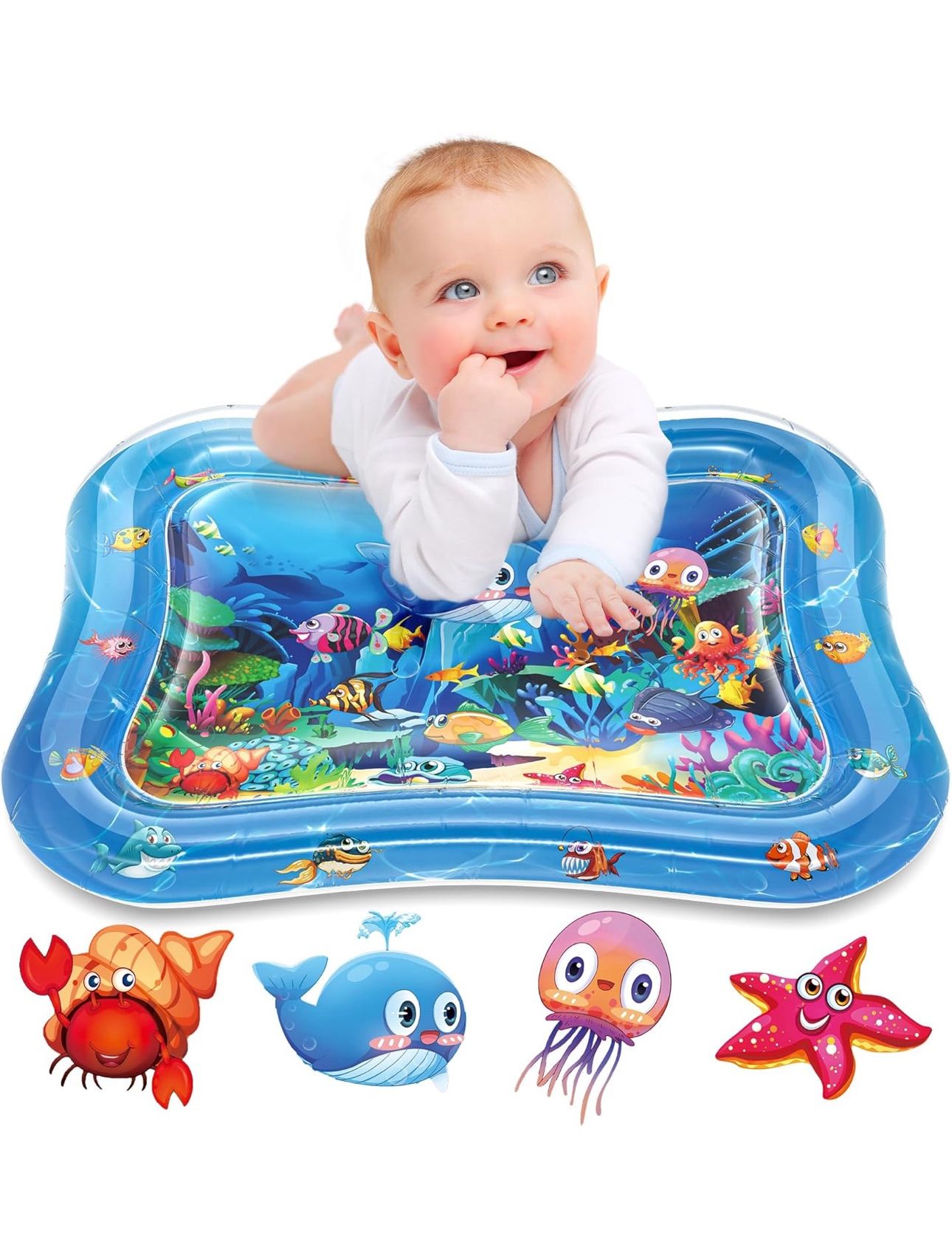🔥NEW🔥 Infinno Inflatable Tummy Time Mat Premium Baby Water Play Mat for Infant