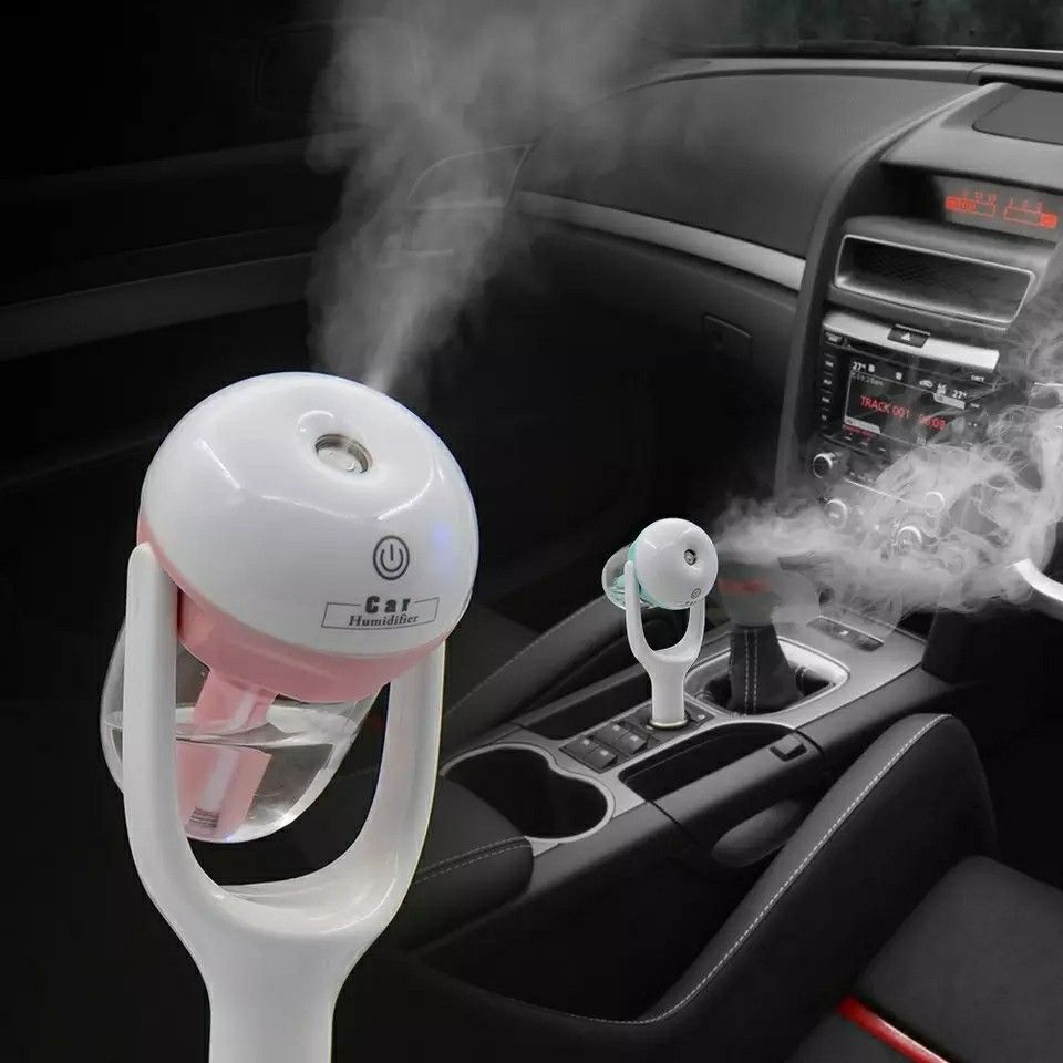 Portable Car Humidifier DC 12V Air Purifier Auto Mist Maker Aroma Sprayer Fogger Steam Essential Oil Diffus