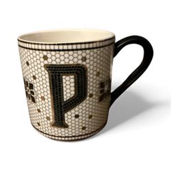 Anthropologie Intial Cup Mug P 