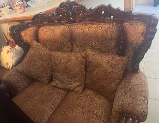 Upholstered Italian Sofa and Loveseat