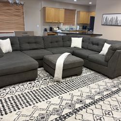 Beautiful Ashley 3pc Sectional W Ottoman