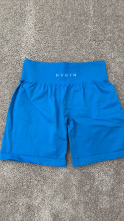Medium blue NVGTN shorts
