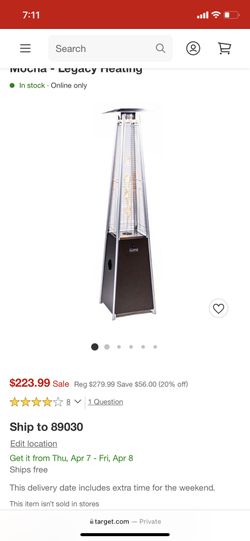 Outdoor Patio Flame Heater 