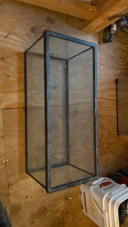 Glass and Screen Reptile Terrarium Enclosure