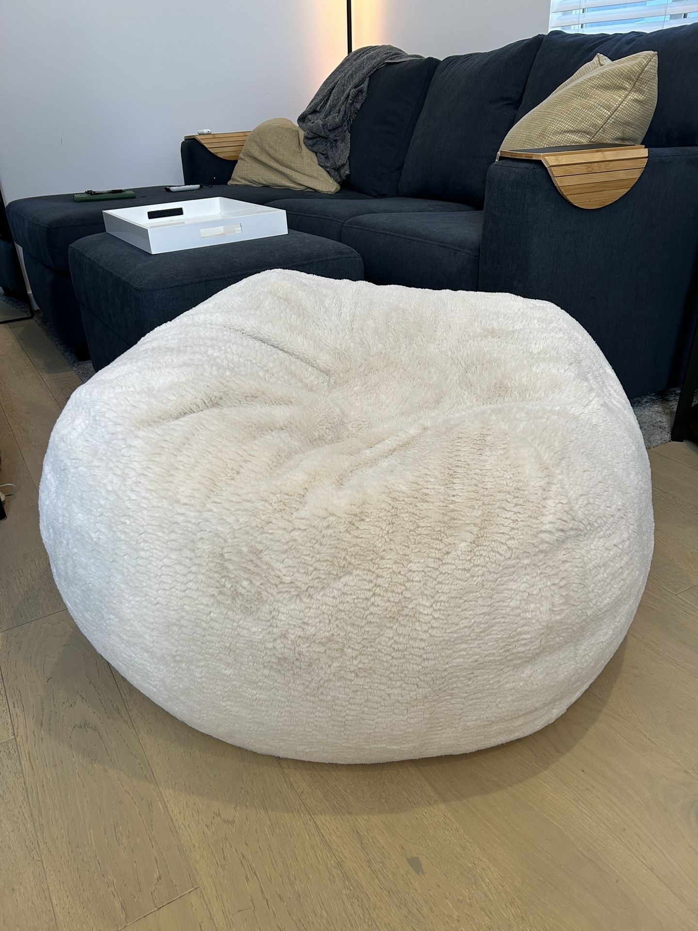 White Beanbag Chair [Reduced Price]