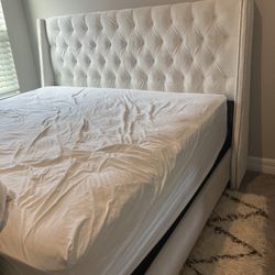 White King Bed Frame And Headboard