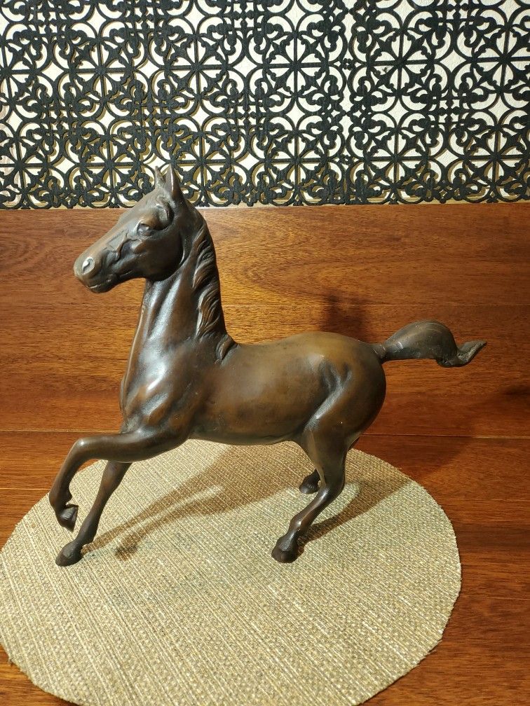 Vintage Bronze Japanese Prancing Horse