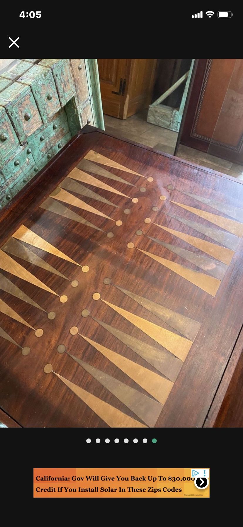 Antique Beautiful Game Table