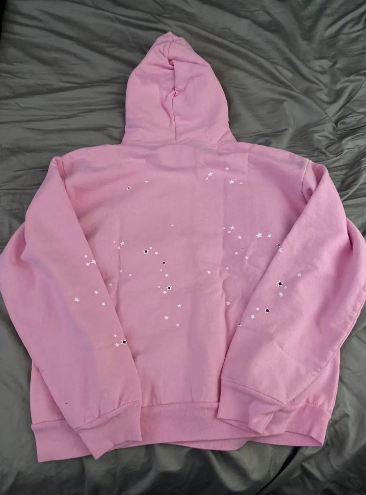Sp5der Atlanta Hoodie Pink Size: Small (Spider x Young Thug