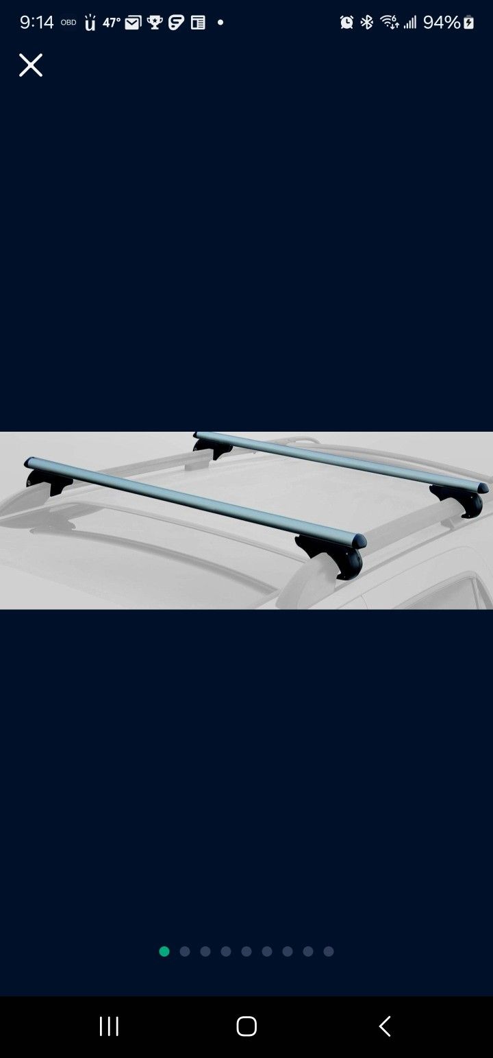CargoLoc®, 2-Piece 52" Aluminum Roof Top Cross Bar Set.
EXCELLENT, Like-New Condition.
**Currently $64 on Amazon.