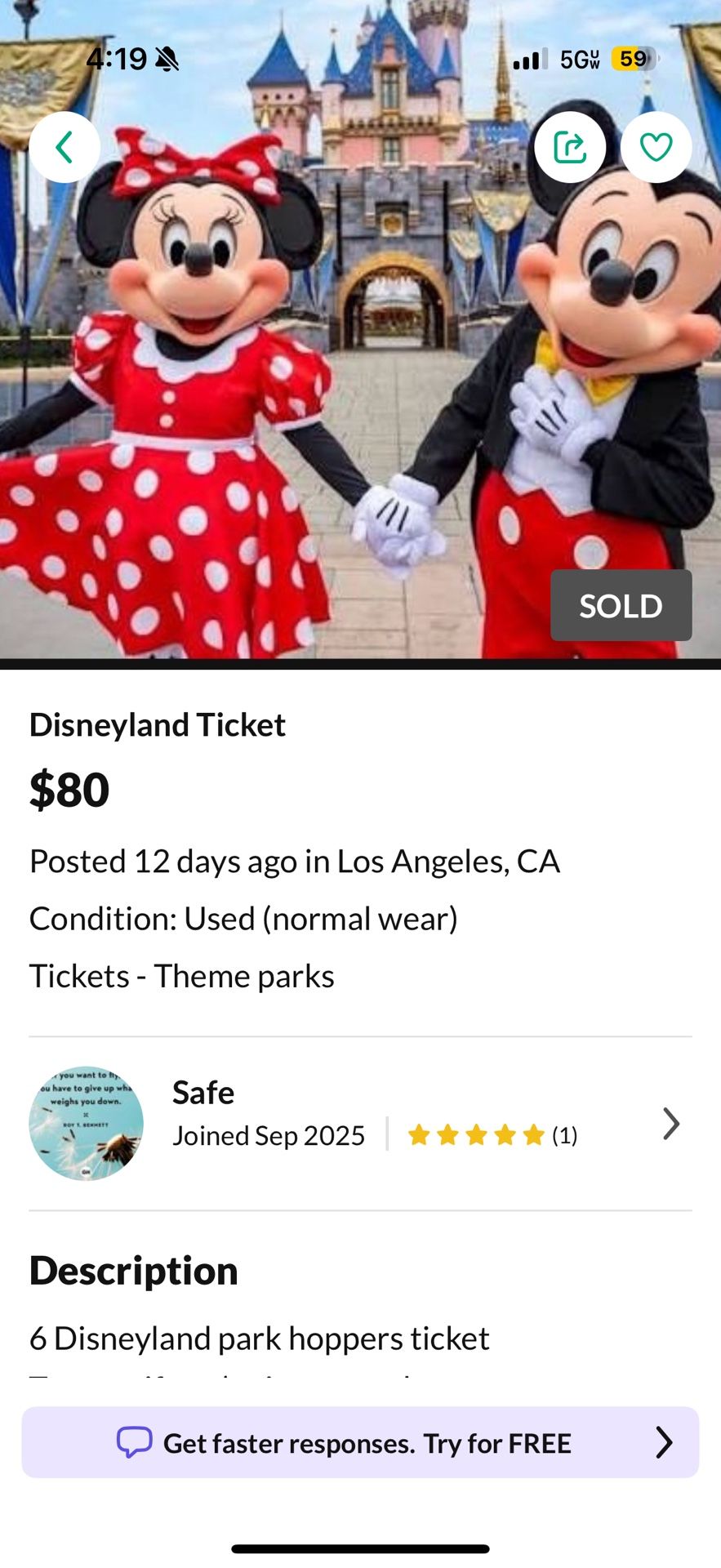 Disneyland Tickets