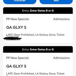 Galaxy Tickets Vs. Lafc