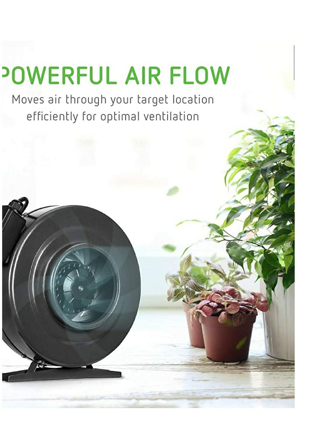 VIVOSUN 6 Inch 440 CFM Inline Duct Fan Vent Blower Ventilation Fan for Grow Tent ETL Certified