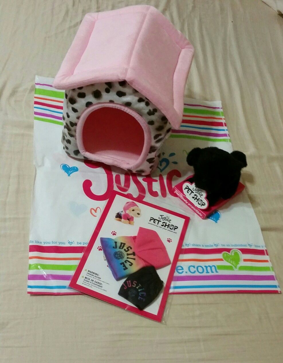 Justice pet shop house, Olive, outfit sets
