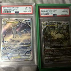 PSA 10 Leafeon V Star And Glaceon V Star 