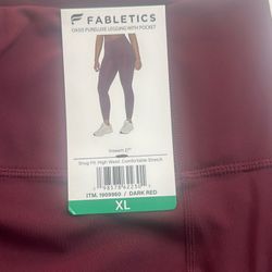 Xl Burgundy Fabletics Legging