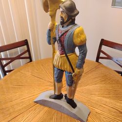 Hand-Painted Spanish Conquistador Figurine Statue