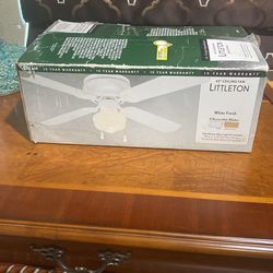 Littleton 42” Ceiling Fan White