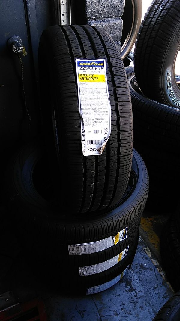 225/60/16 set of 4 New Goodyear tires for Sale in Norwalk