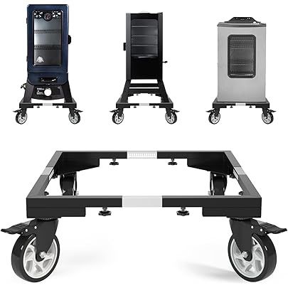 I'Ezonk 5” All Steel Smoker Stand with Caster Wheels
