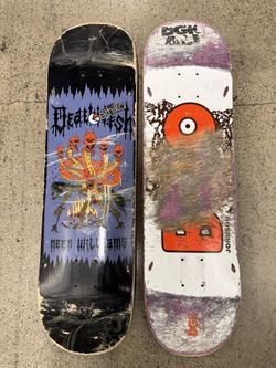 Lot of 2: Death Wish Neen Williams Death Wichz & DGK Josh Johnson Pro Decks
