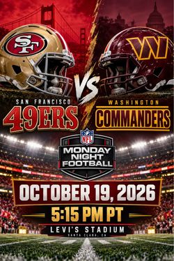 SF Niners Vs Washington Commanders