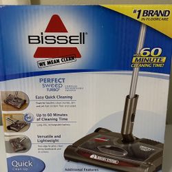 New Bissell Perfect Sweep Turbo Sweeper