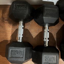 44 Lbs  Hex dumbbell 