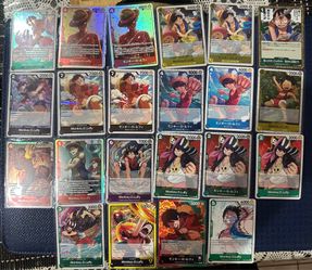Luffy card lot