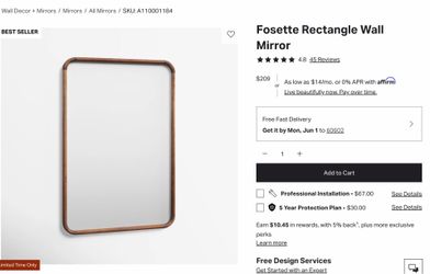Wall mirror
