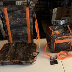 Camo Stadium Seat And Cooler Bag